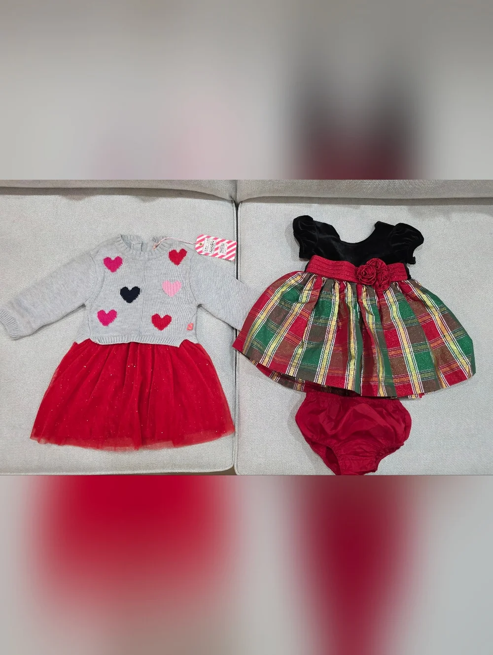 Bundle – 2 Holiday Dresses (12 Months) – Billieblush & Iris & Ivy - Picture 2 of 12